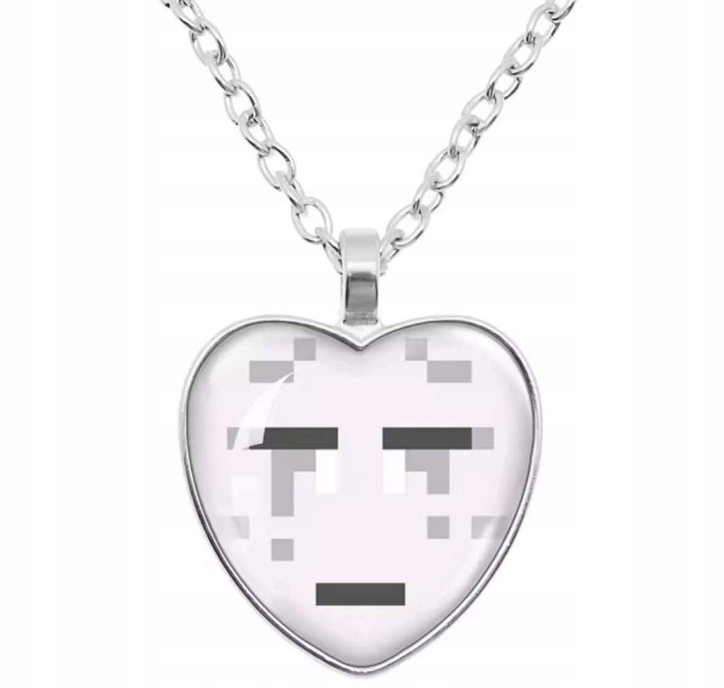Naszyjnik wisiorek Minecraft Ghast Mob Duch gra prezent streetwear