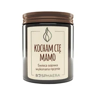 Świece - Sojowa świeca zapachowa - Kocham Cię Mamo - 190g - Bosphaera - miniaturka - grafika 1