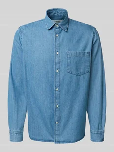 Koszula jeansowa o kroju regular fit z czystej bawełny model ‘REGCARLO’ - Koszule męskie - miniaturka - grafika 1
