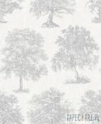 Tapety - Superfresco Easy Biała tapeta winylowa na flizelinie w srebrne drzewa 104876_opcje - miniaturka - grafika 1
