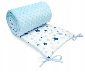 Ochraniacze do łóżeczka - OCHRANIACZ MINKY 180x30 DO ŁÓŻECZKA 120x60 HIT! - miniaturka - grafika 1
