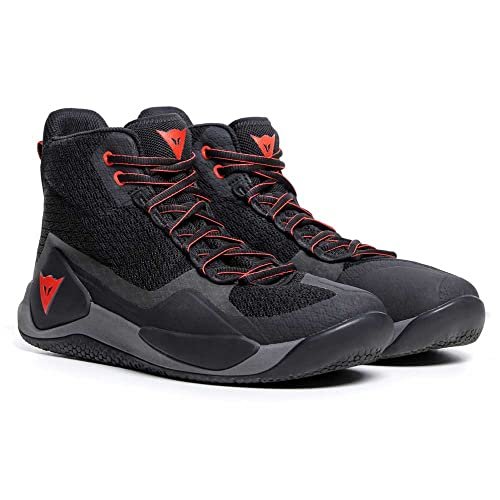Dainese - Atipica Air 2 Shoes, letnie buty motocyklowe, tkanina siateczkowa, wzmocnienia ochronne, asymetryczne podeszwy Groundtrax, buty dla mężczyzn, czarne/fluorescencyjne, 46