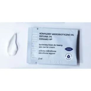 Mohani Saszetka-Regenerujący krem barierowy z ektoiną 2%, kompleksem mikrobiotycznym 5% i ceramidem NP 2 ml - Kremy do twarzy - miniaturka - grafika 1