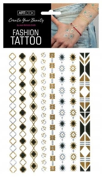 ESTETICA Art Look Fashion Tattoo tatuaż metaliczny