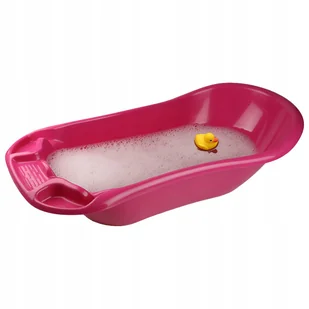 WANIENKA DLA DZIECI DO KĄPIELI 100 CM PLASTIKOWA RÓŻOWA - Wanienki dla dzieci - miniaturka - grafika 1