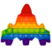 Zabawki sensoryczne - Pop it rakieta kolor - miniaturka - grafika 1