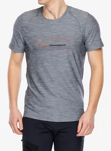 Koszulka szybkoschnąca CMP Toto T-Shirt Melange Stretch Jersey - graffite mel/ruggine - Koszulki rowerowe - miniaturka - grafika 1