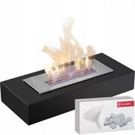 Biokominki - Biokominek Wolnostojący India Czarny Certyfikat Tüv Zestaw - miniaturka - grafika 1