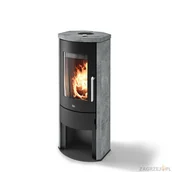 Piece wolnostojące - Eva Calor Piec na drewno Ginevra 7 kW - hermetyczny - Kamień naturalny Steatyt - miniaturka - grafika 1