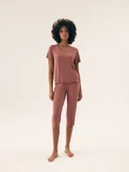 Piżamy damskie - Piżama damska Noves Henderson zgaszony róż S - miniaturka - grafika 1