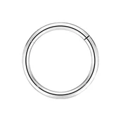 Kolczyki - Kolczyk PIERCING Srebrny Clicker KÓŁKO Kółeczko LOBE Nostril TYTAN 0,8/10 - miniaturka - grafika 1