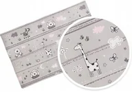 Prześcieradła dla dzieci - Prześcieradło do łóżeczka 140x70, z gumką - Bawełna 100% - Miś i zebra róż - miniaturka - grafika 1