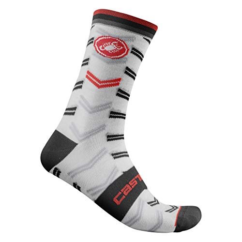 CASTELLI Transition 18 Sock Unisex – skarpety dla dorosłych S biały biały XXL