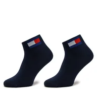 Skarpetki męskie - Zestaw 2 par wysokich skarpet unisex Tommy Jeans 701228223 Granatowy - miniaturka - grafika 1