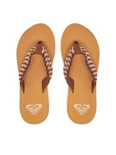 Roxy Japonki ARJL101113 Brązowy - Klapki i japonki damskie - miniaturka - grafika 1
