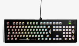 Glorious Gaming GMMK 3 PRO Barebones USB Nie Czarny GLO-KB-GMMK3-PRO-100-BB-W-BLK-ISO - Klawiatury - miniaturka - grafika 1