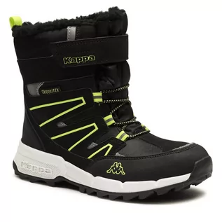 Buty dla chłopców - Śniegowce Kappa 260975T Black/Lime 1133 - grafika 1