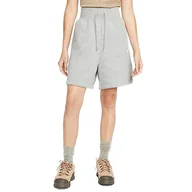 Spodenki damskie - Nike DQ5717-063 W NSW PHNX FLC HR Shrt Baller szorty damskie Dk Grey Heather/Sail Rozmiar M - miniaturka - grafika 1