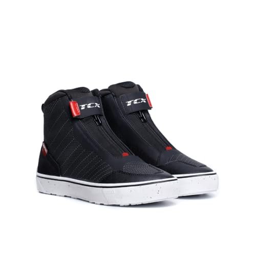 TCX IKASU 2 WP WMN, wodoodporne buty motocyklowe, czarne, ciemnoczerwone, 36 EU, Wielobarwna, 36 EU