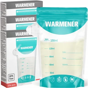 Sterylne Saszetki Woreczki do Przechowywania Pokarmu Mleka Matki 150 ml – 75 szt. - Akcesoria do karmienia - miniaturka - grafika 1