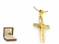 Zawieszki - Złota zawieszka 585 krzyżyk krzyżyk prezent - miniaturka - grafika 1