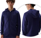 Bluzy męskie - Bluza dresowa rozpinana z kapturem męska 4F - miniaturka - grafika 1