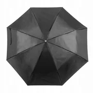Parasole - Parasol CZARNY, krótki, manualny, składany - miniaturka - grafika 1