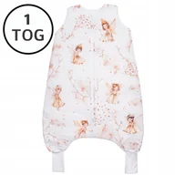 Śpiworki dla dzieci - OCIEPLANY ŚPIWOREK Z NOGAWKAMI 56-68 XS 1 TOG BAWEŁNA 100% PRODUKT POLSKI - miniaturka - grafika 1