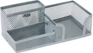 Przyborniki na biurko - Grand Przybornik Na Biurko metalowy Vip Gr-093s Srebrny - miniaturka - grafika 1
