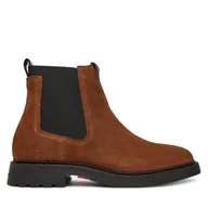 Botki męskie - Sztyblety Tommy Hilfiger Comfort Lwt FM0FM05592 Brązowy - miniaturka - grafika 1