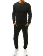 Dresy męskie - Dres męski czarny Dstreet AX0377-M - miniaturka - grafika 1