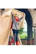 Zabawy w naśladowanie dorosłych - Kostium miękka zbroja z peleryną król Arthur 5-7 lat - miniaturka - grafika 1