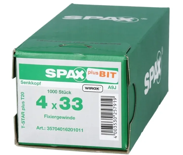Spax Wkręty do płyt podłogowych 4x33mm 1000szt