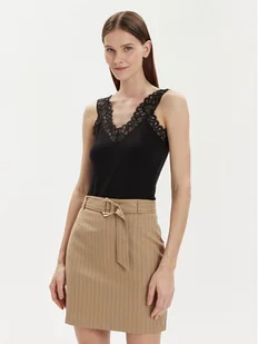 Morgan Top 212-DNANA Czarny Regular Fit - Koszulki i topy damskie - miniaturka - grafika 1