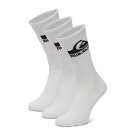 Skarpetki męskie - QUIKSILVER AS_QUIKSILVER_101W_SS25 (3-PACK) Biały - miniaturka - grafika 1