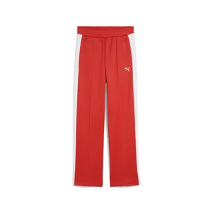 Damskie Spodnie PUMA T7 ALWAYS ON STRAIGHT TRACK PANTS OP 62979715 – Czerwony - Spodnie damskie - miniaturka - grafika 1