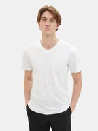 Koszulki męskie - Tom Tailor Komplet 2 t-shirtów 1037738 Biały Regular Fit - miniaturka - grafika 1