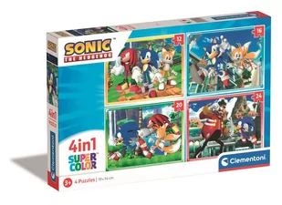 Puzzle, 4w1, Sonic (21522), 12+16+20+24el. - Puzzle - miniaturka - grafika 1