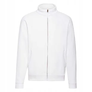 Bluza Męska Rozpinana Sweat Jacket Biały r. 2XL - Bluzy męskie - miniaturka - grafika 1
