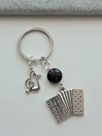 Breloki - Brelok Muzyczny Akordeon Nuta Agat Muzyka Prezent - miniaturka - grafika 1