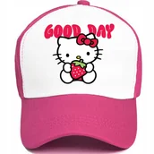 Czapki i chusty sportowe męskie - Czapka Dziecięca Z Daszkiem Fuksja GOOD DAY Hello Kitty Bajka Urocze Wzory - miniaturka - grafika 1