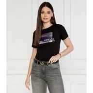 Koszulki i topy damskie - Armani Exchange T-shirt | Slim Fit - miniaturka - grafika 1