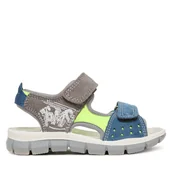 Buty dla chłopców - Sandały Primigi 1397711 M Szary - miniaturka - grafika 1