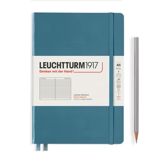 Notatnik Leuchtturm1917 Medium, notatnik w linie, A5, Rising Colours Stone Blue - Notesy i bloczki - miniaturka - grafika 1