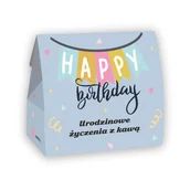 Zestawy upominkowe - Urodzinowa torebka z kawą - zestaw 5 saszetek z świeżo zmieloną kawą o różnych smakach : waniliowa, orzech laskowy, karmelowa, irish creme, kokosowa - miniaturka - grafika 1