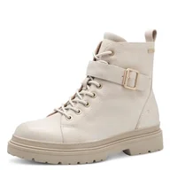 Kozaki damskie - Tamaris Comfort damskie buty z podszewką Tex i Extra Grip, modne kozaki, Ivory, 42 EU, kość słoniowa, 42 EU - miniaturka - grafika 1
