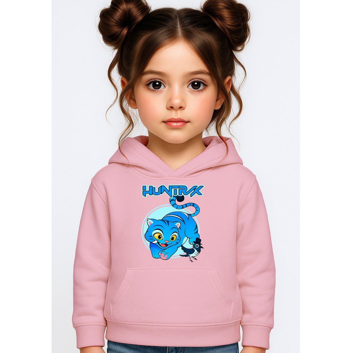 BLUZA DZIECIĘCA DERPY KOT DEMON HUNTERS HUNTRIX 146-152 Z KAPTUREM