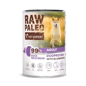 Mokra karma dla psów - Raw Paleo Duck&Boar Adult Can 400g - miniaturka - grafika 1