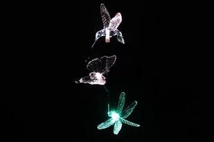 Garthen Lampa solarna ogrodowa LED motyl, koliber, ważka - Lampy ogrodowe - miniaturka - grafika 1