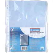 Przekładki do segregatorów - Koszulki na dokumenty DONAU, PP, A4, krystal, 100mikr., 100szt. - miniaturka - grafika 1